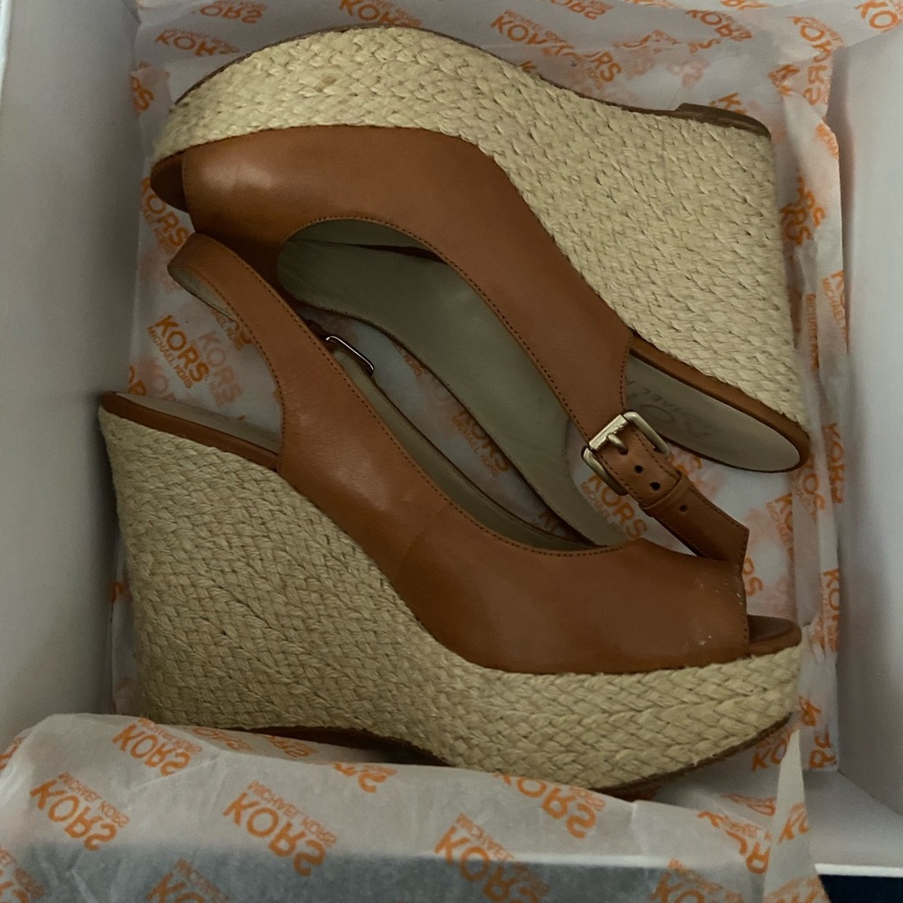 Keelyn Wedges (Luggage) Michael Kors
